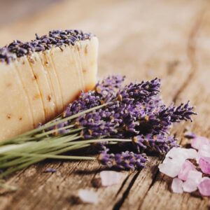 Lavender soap and bath salt